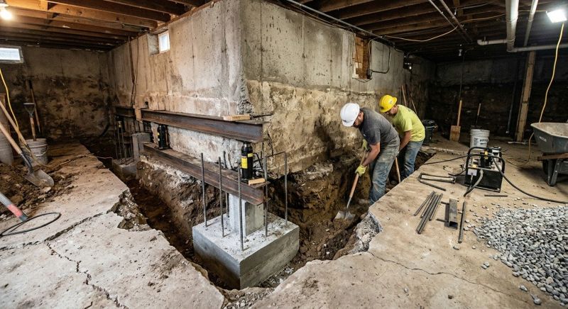 Basement Underpinning in Midlothian, VA