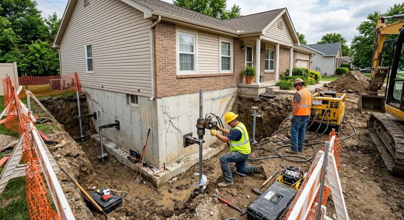 Building Foundation Repair in Amelia County, VA