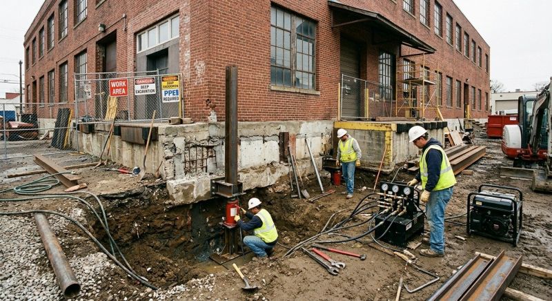 Building Foundation Repair in Dinwiddie County, VA