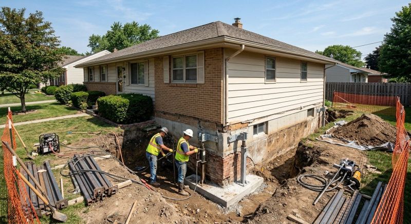 Building Foundation Repair in Dinwiddie County, VA
