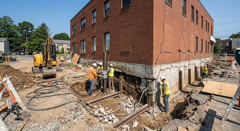 Building Foundation Repair in Midlothian, VA
