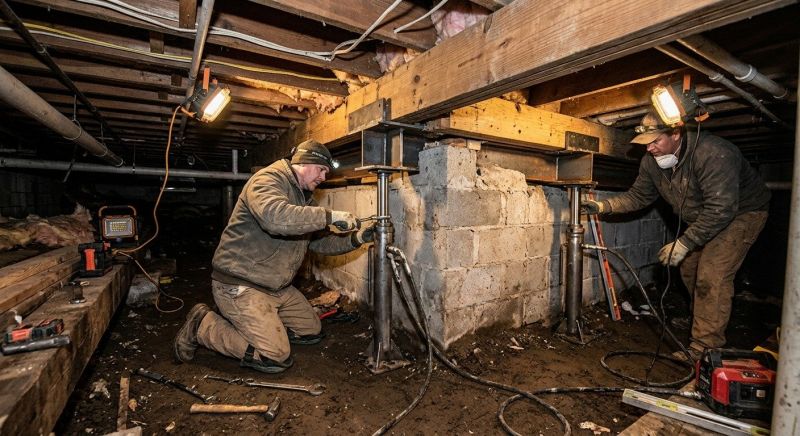 Concrete Foundation Repair in Midlothian, VA
