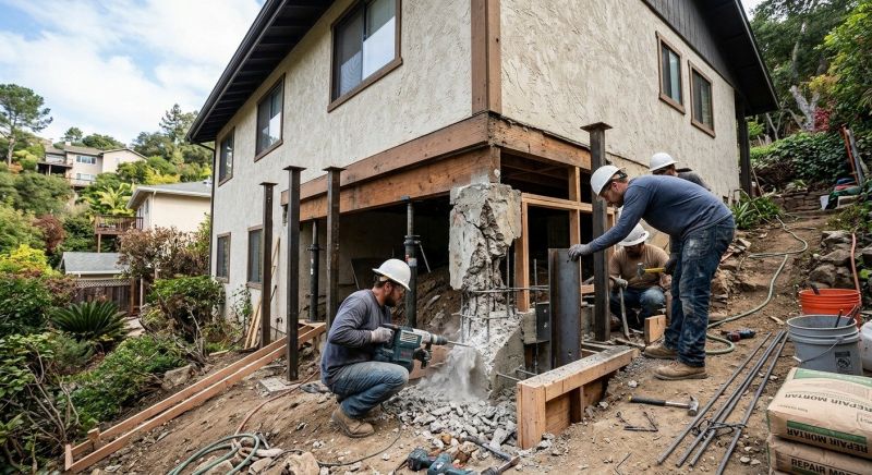 Concrete Foundation Repair in Midlothian, VA