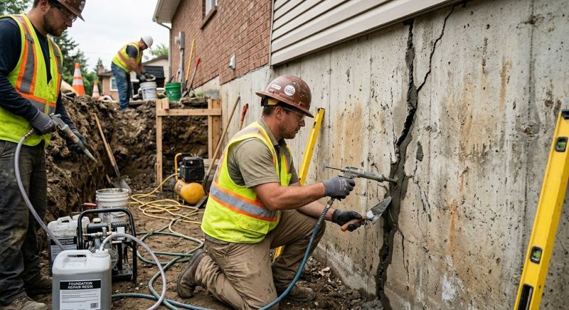 Cracked Foundation Repair in Henrico County, VA