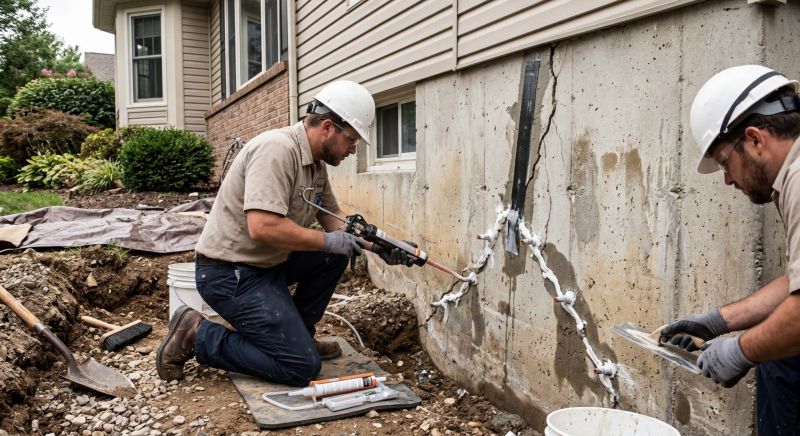 Cracked Foundation Repair in Henrico County, VA