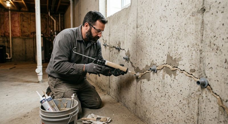 Cracked Foundation Repair in Midlothian, VA
