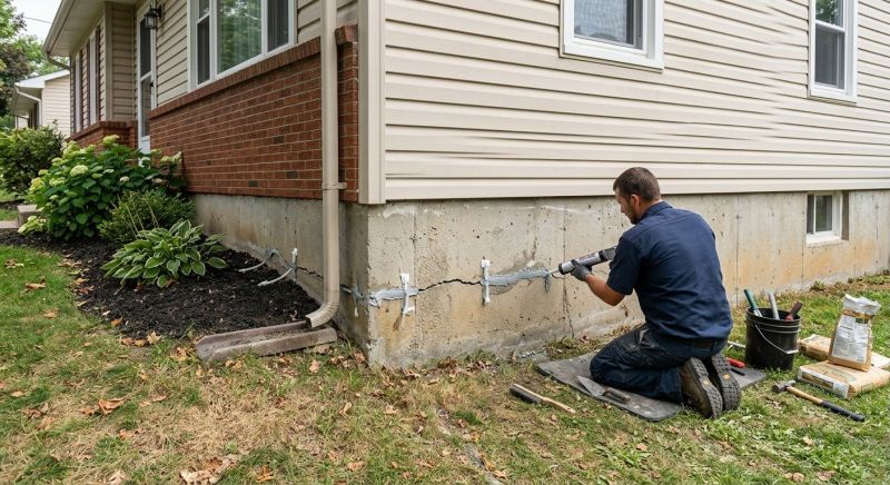 Cracked Foundation Repair in Petersburg, VA