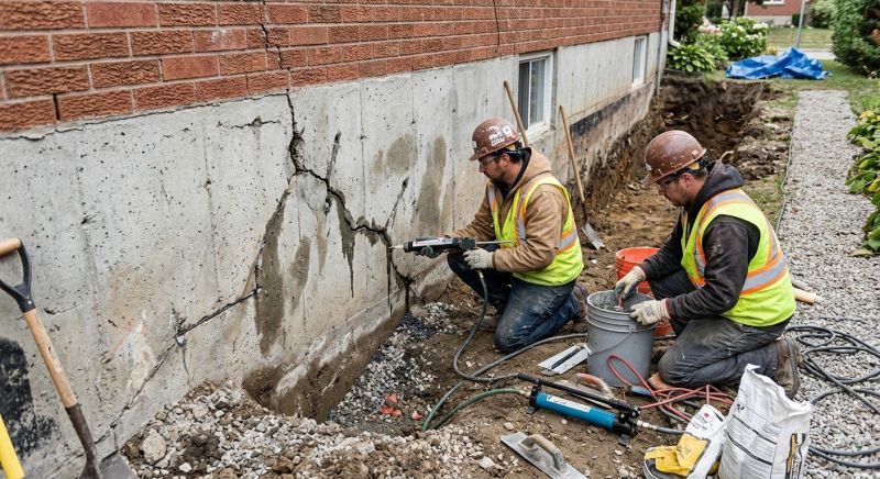 Cracked Foundation Repair in Powhatan, VA