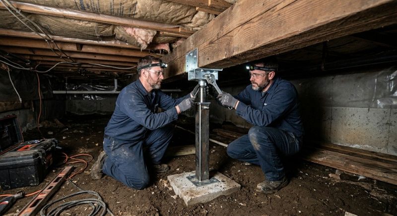 Crawl Space Leveling in Midlothian, VA