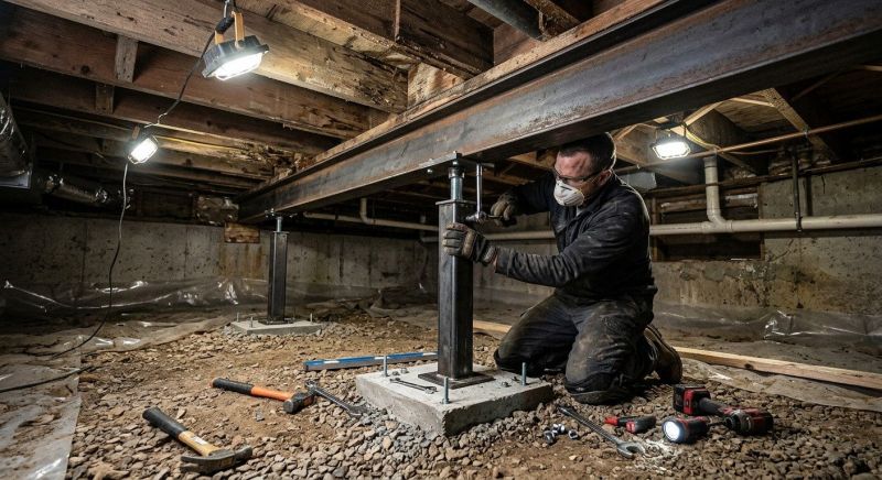 Crawlspace Structural Repair in Midlothian, VA