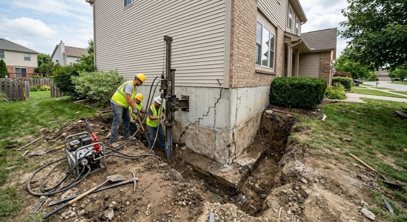 Deep Foundation Repair in Midlothian, VA