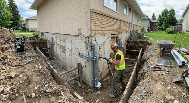 Exterior Foundation Repair in Midlothian, VA