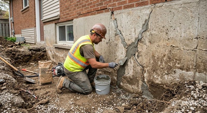Foundation Crack Repair in Powhatan, VA