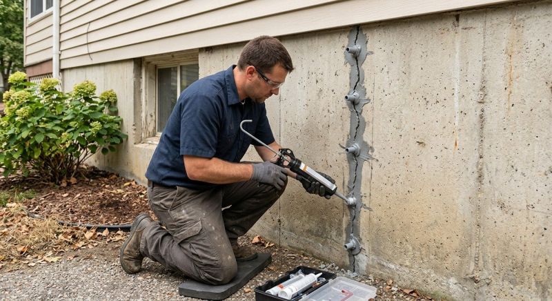Foundation Crack Sealing in Midlothian, VA