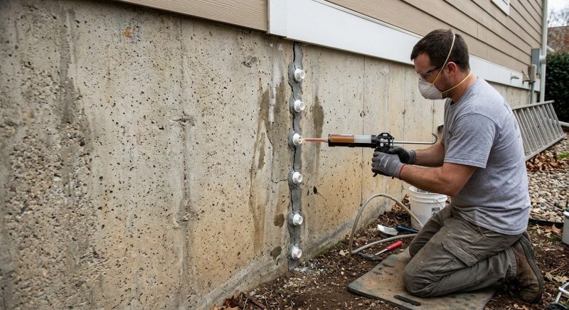 Foundation Crack Sealing in Midlothian, VA