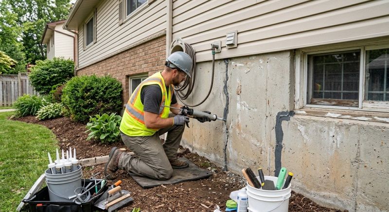 Foundation Crack Sealing in Midlothian, VA