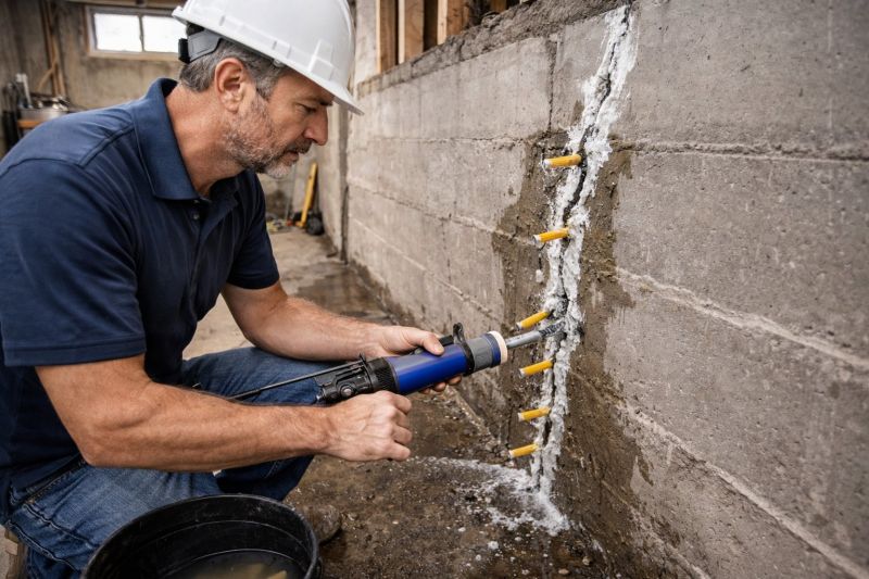 Foundation Crack Sealing in Midlothian, VA