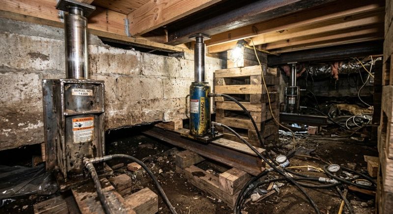 Foundation Jacking in Amelia Court House, VA