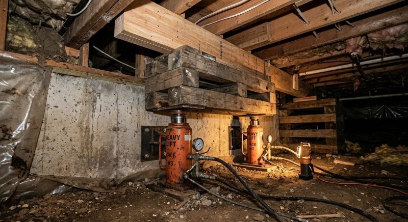 Foundation Jacking in Moseley, VA