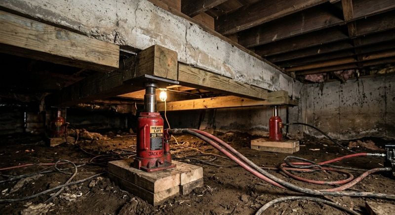 Foundation Jacking in Petersburg, VA