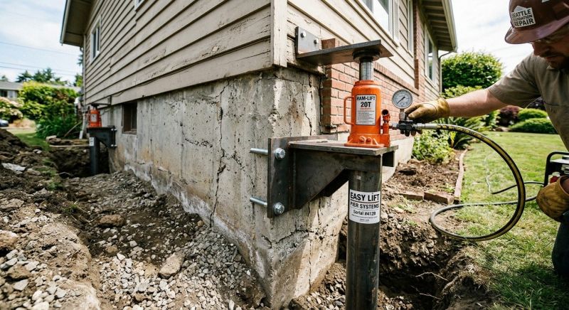 Foundation Lifting in Moseley, VA