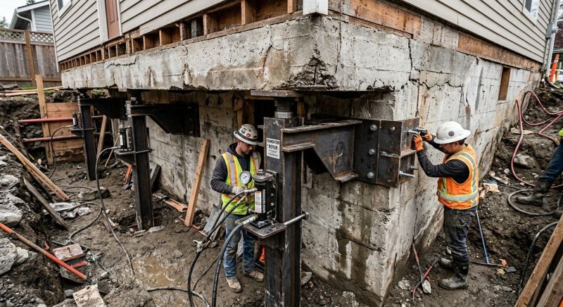Foundation Lifting in Moseley, VA