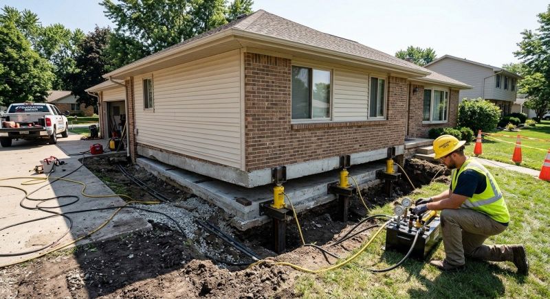 Foundation Lifting in Richmond, VA
