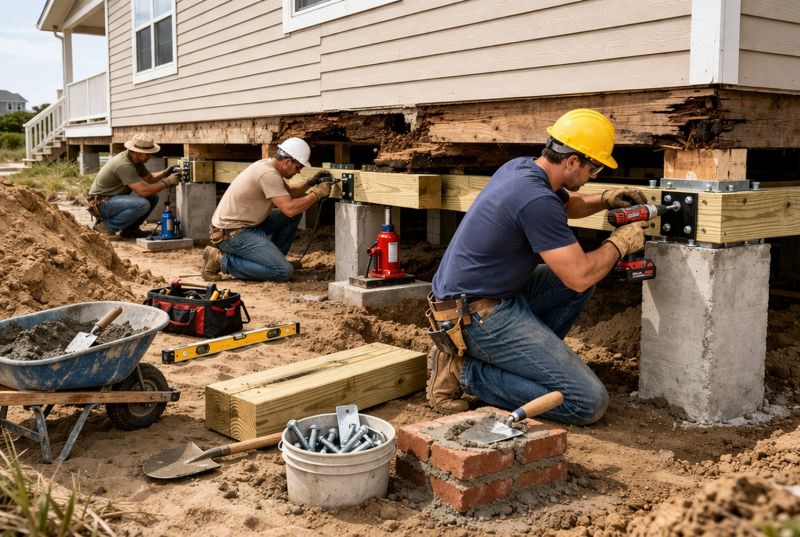 Foundation Raising in Dinwiddie County, VA