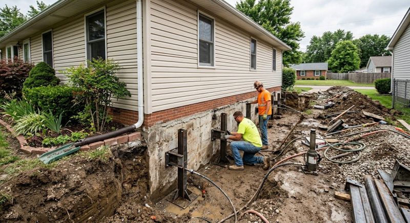 Foundation Stabilizing in Hanover County, VA