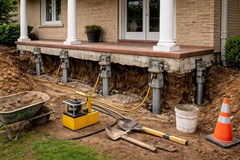 Foundation Stabilizing in Hanover County, VA
