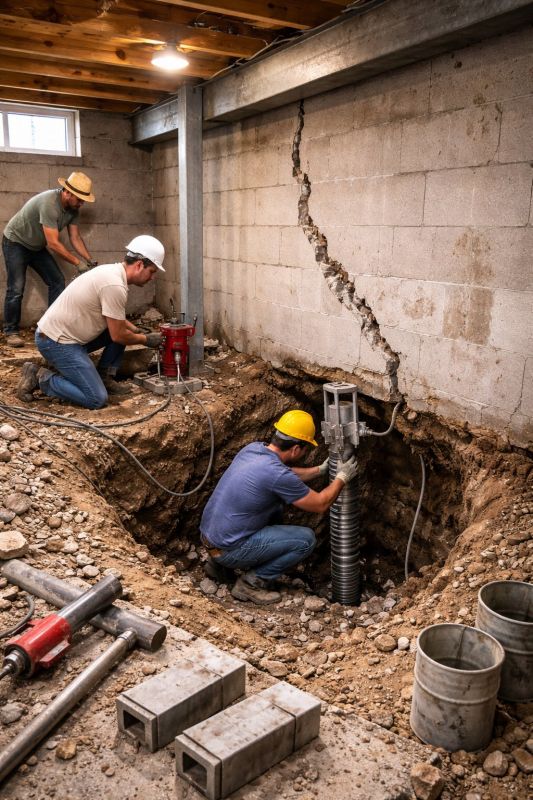 Foundation Structural Repair in Mechanicsville, VA