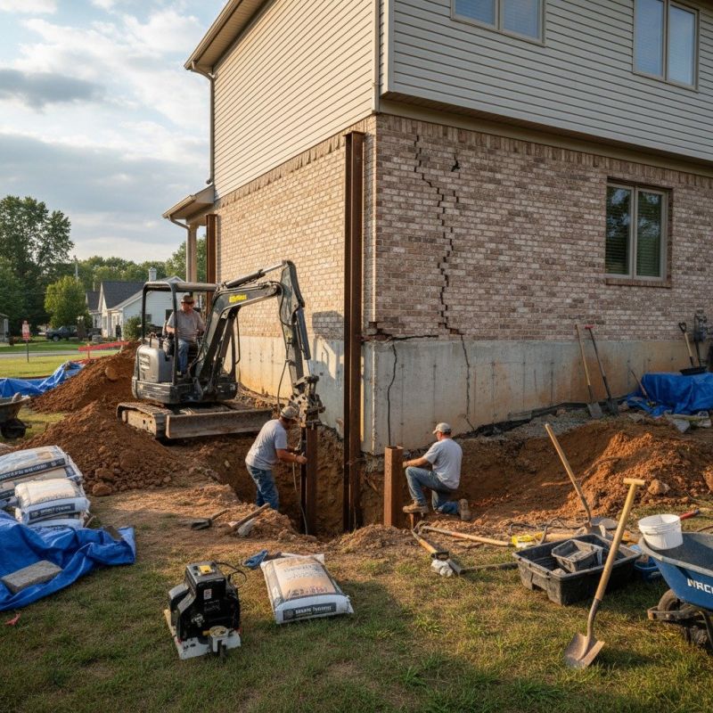 Foundation Structural Repair in Petersburg, VA