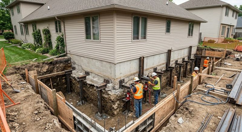 Foundation Underpinning in Midlothian, VA