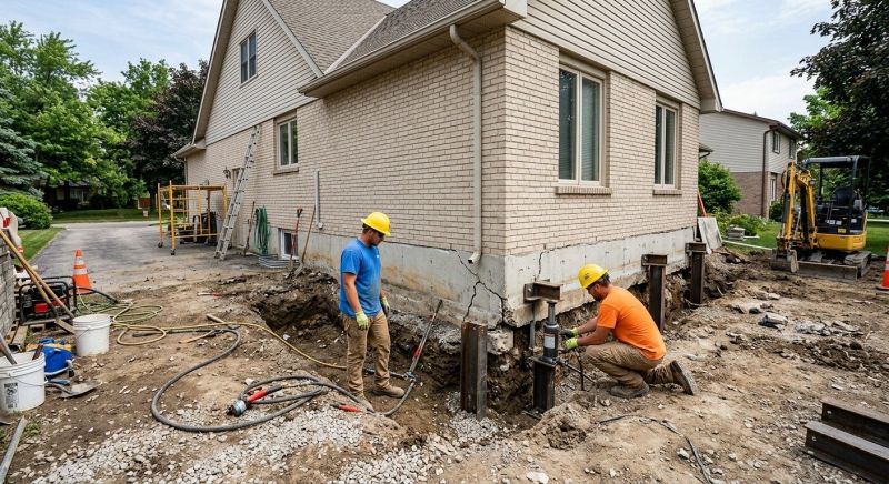Helical Piers Installation in Midlothian, VA