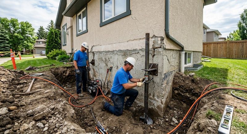 Helical Pile Installation in Midlothian, VA