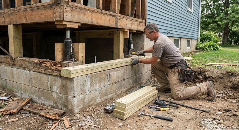 House Foundation Repair in Hanover County, VA