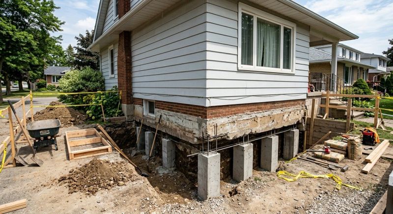 House Underpinning in Midlothian, VA