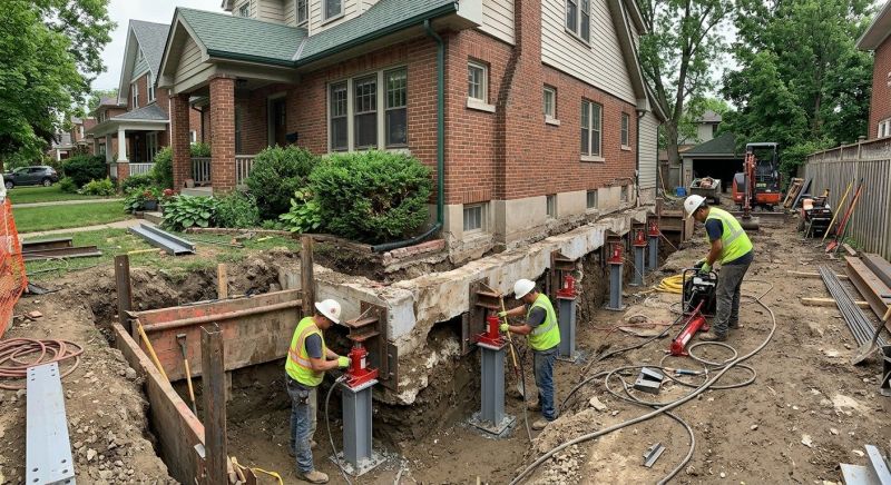 House Underpinning in Midlothian, VA