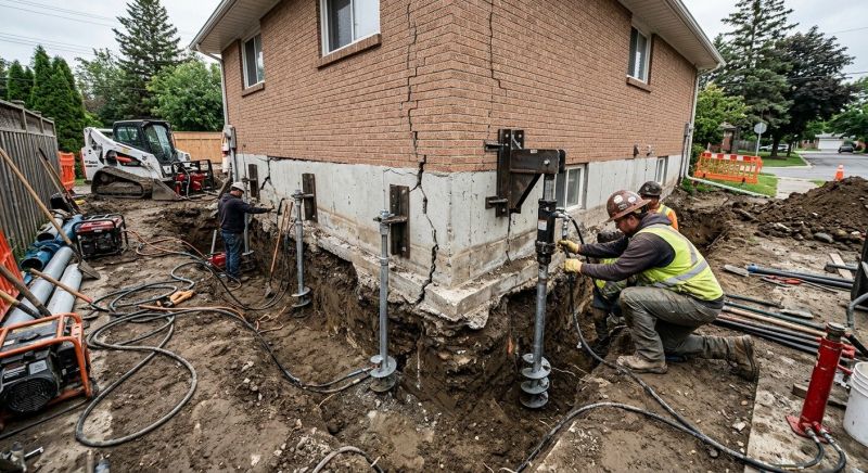 Sinking Foundation Repair in Ashland, VA