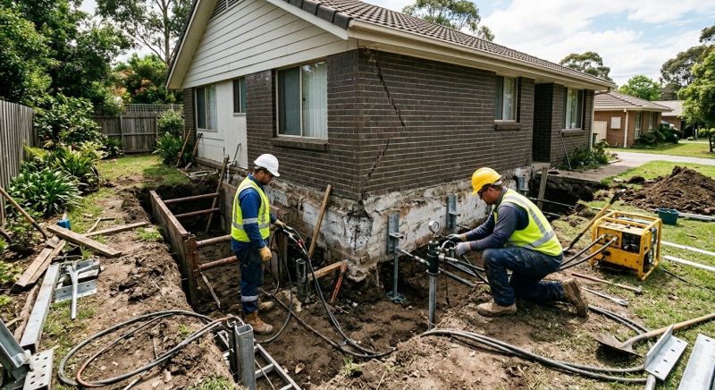 Sinking Foundation Repair in Ashland, VA