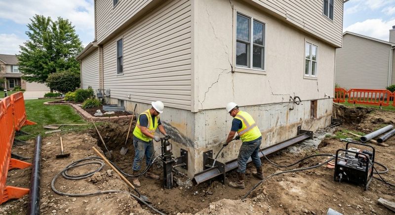 Sinking Foundation Repair in Chester, VA