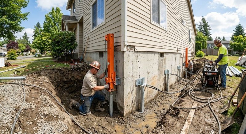 Sinking Foundation Repair in Chester, VA