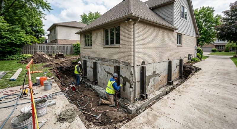 Sinking Foundation Repair in Chesterfield County, VA