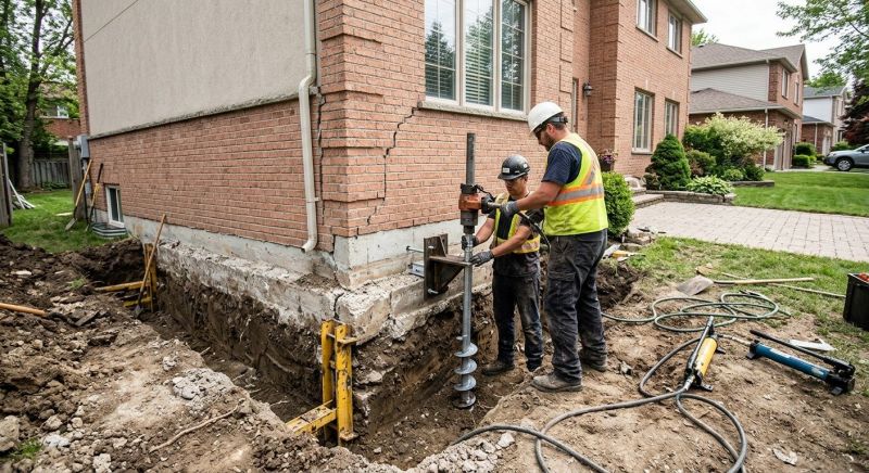 Sinking Foundation Repair in Chesterfield, VA