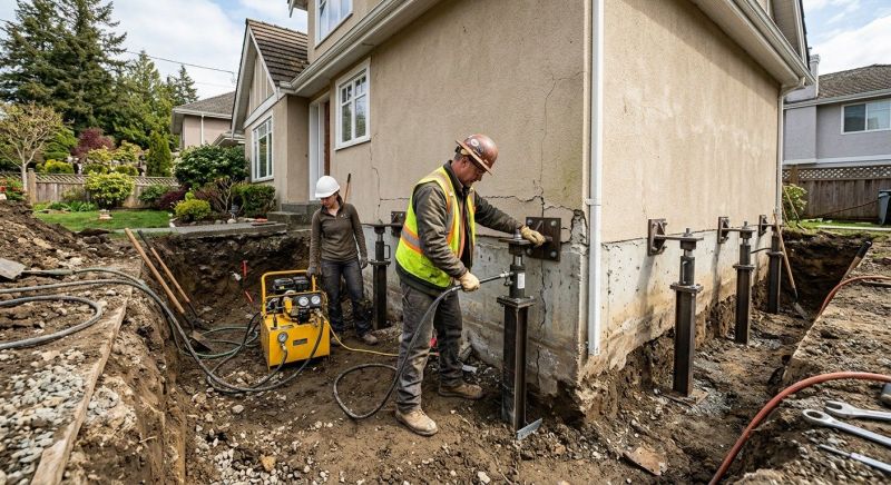 Sinking Foundation Repair in Dinwiddie, VA