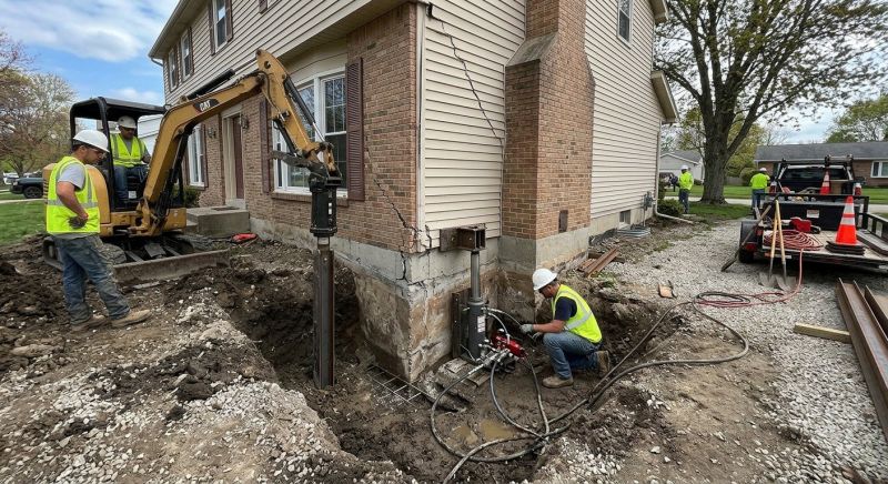 Sinking Foundation Repair in Dinwiddie, VA