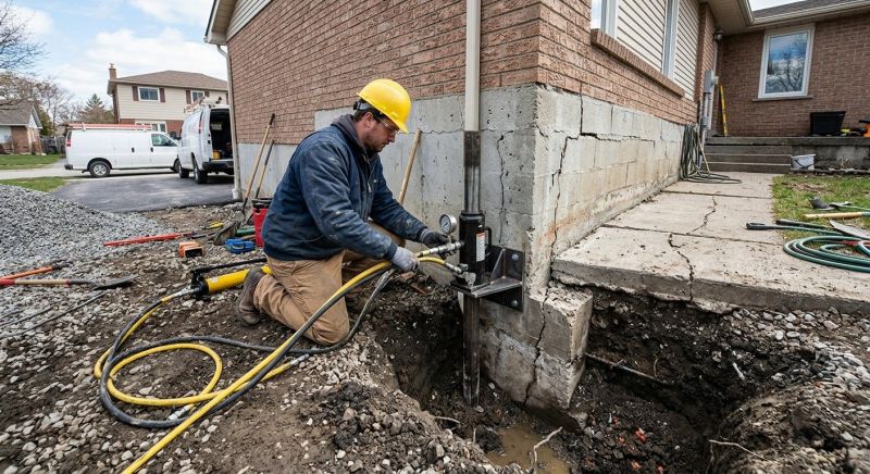 Sinking Foundation Repair in Glen Allen, VA