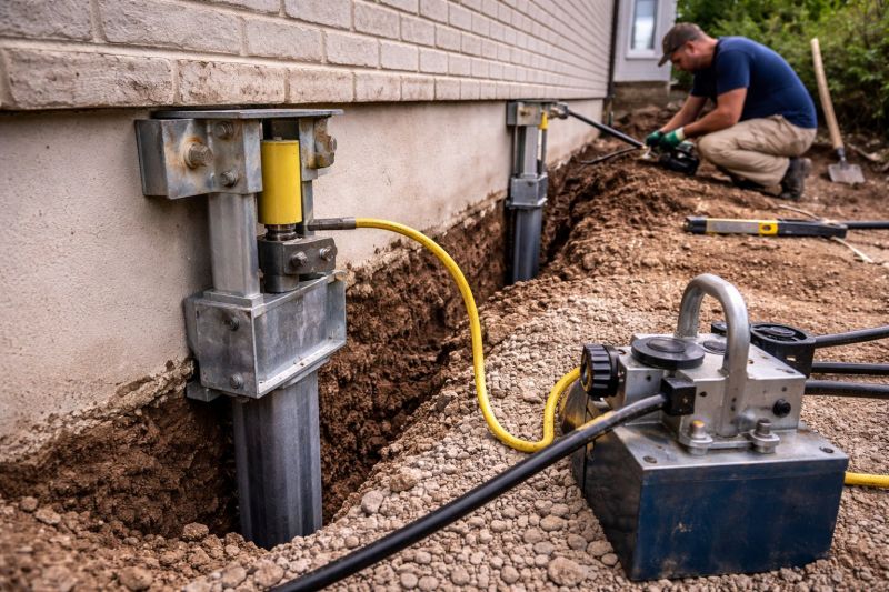 Sinking Foundation Repair in Goochland County, VA