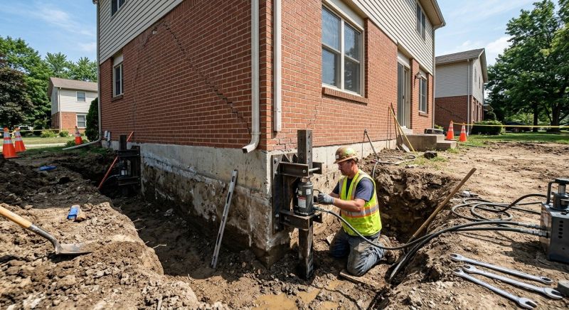 Sinking Foundation Repair in Rockville, VA